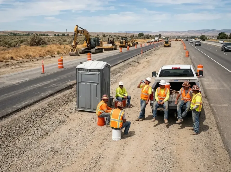 highway-road-construction-crew-007 — frequently asked questions, Porta Potty and Restroom Rentals in Tri-City, OR